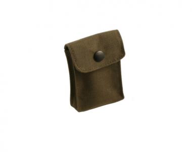 Bag with press button  100 x 70mm, brown-gray