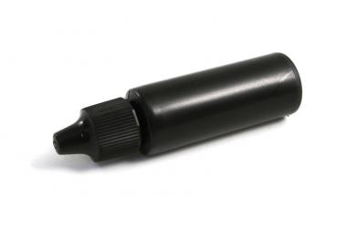 Bottle filled with 15 ml pulpo cleaning fluid, black 15ml, filled with pulpo-fluid