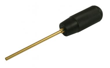 Cleaning rod M4 thread app. 110mm, handle, brass, not knurled