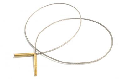 flexibler Reinigungsstab Edelstahldraht, ab Kaliber .22 / 5,56 mm ca. 900mm, Stahl, Innen- & Außengewinde