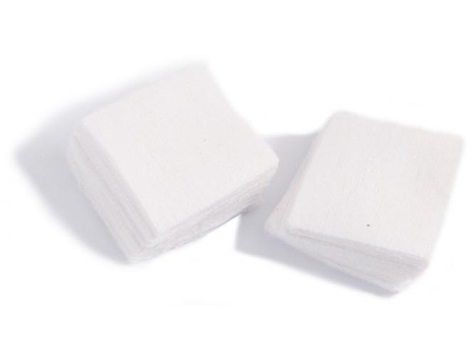 Cleaning pads cotton white, 30x30mm 30x30mm